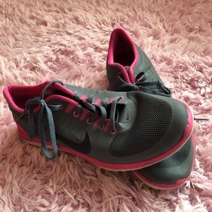 Grey and Pink Nike Sneakers